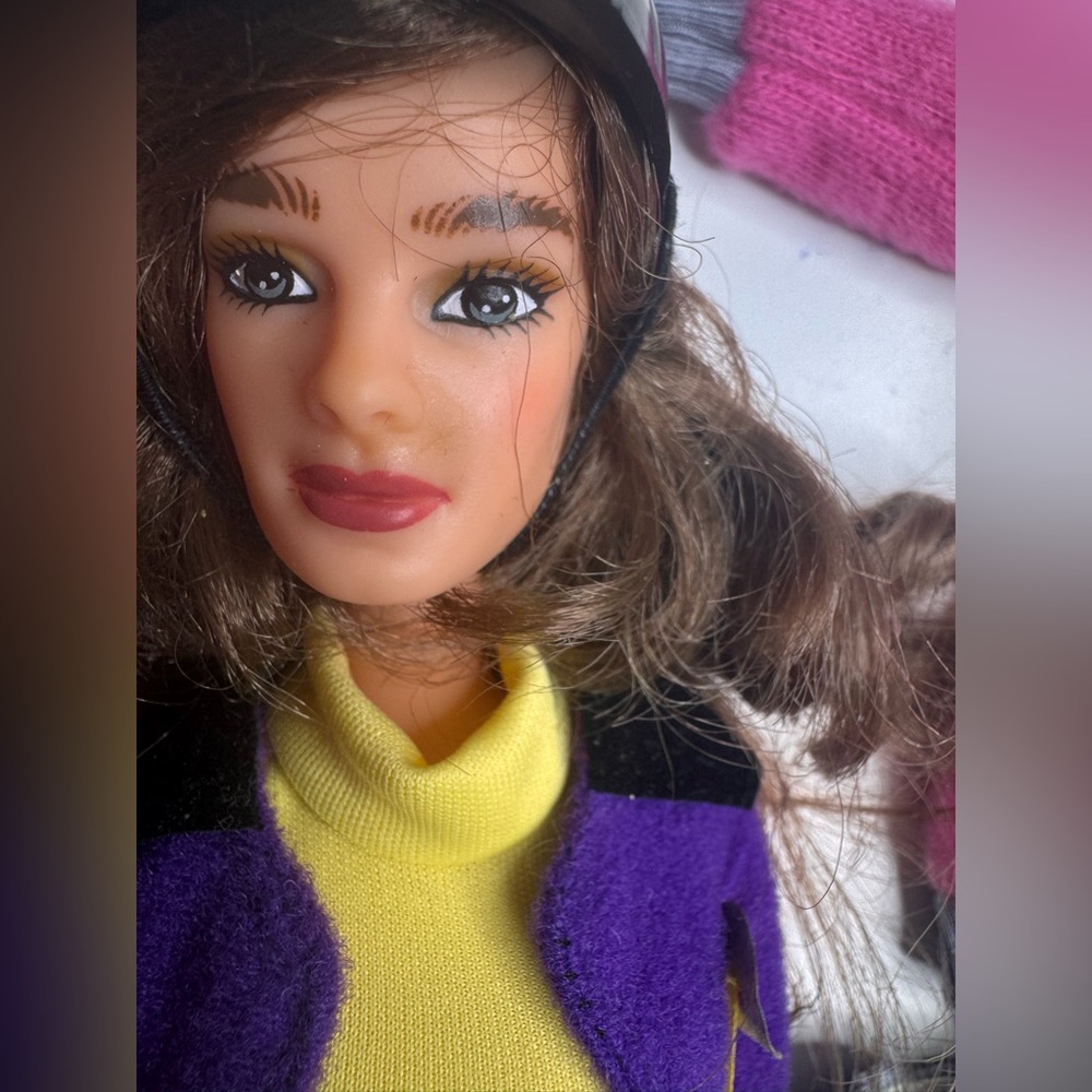Vintage 1982 Brooke Shields Celebrity Doll w/ Equestrian Outfit Helmet Boots LJN